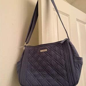 Vera Bradley Quilted Shoulder Bag in Slate Blue